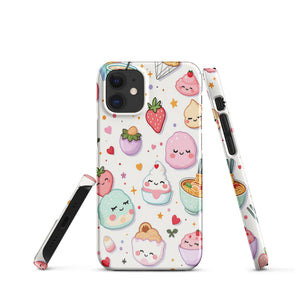 Kawaii Snack Squad Pastel Food Gang Case - Image 1