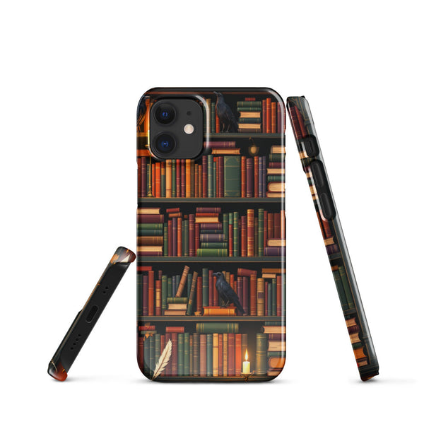 Candlelit Library Raven Dark Academia Case