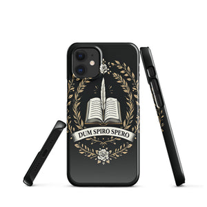 Dark Academia University Crest Emblem Case - Image 1