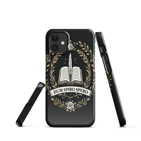Dark Academia University Crest Emblem Case