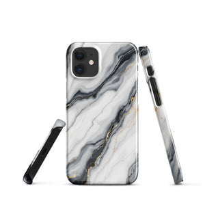 Classic White Marble Gold Vein Luxury Case - Image 1