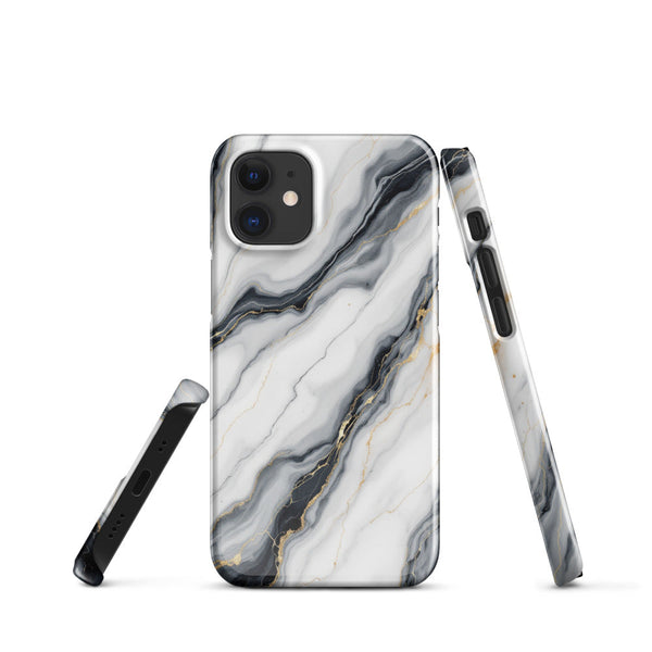 Classic White Marble Gold Vein Luxury Case