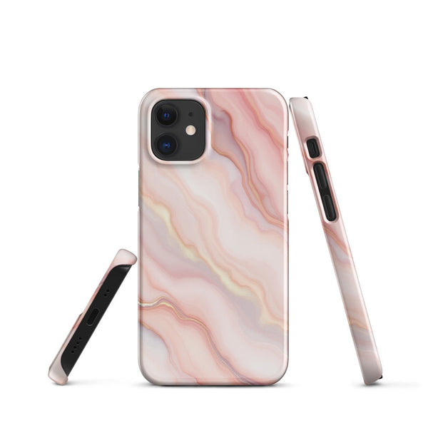 Blush Pink Rose Marble Dreamy Pastel Case