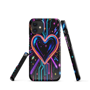 Neon Glitch Heart Y2K Chaos Case - Image 1