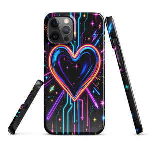 Neon Glitch Heart Y2K Chaos Case - Image 3
