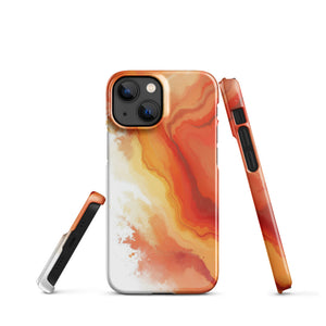 Terracotta Sunset Marble Warm Tones Bold Case - Image 4