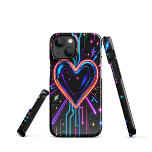 Neon Glitch Heart Y2K Chaos Case - Image 4